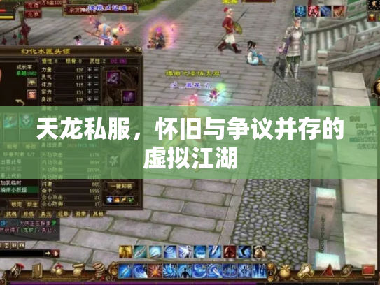 天龙私服，怀旧与争议并存的虚拟江湖