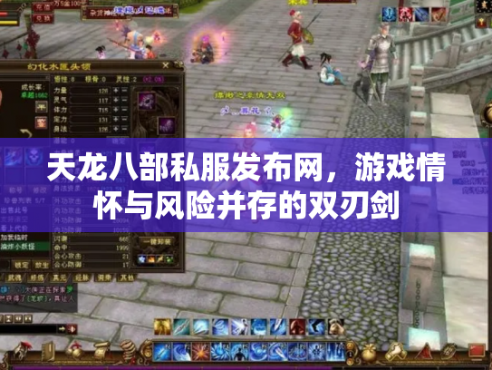 天龙八部私服发布网，游戏情怀与风险并存的双刃剑