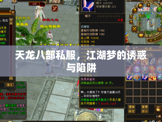 天龙八部私服，江湖梦的诱惑与陷阱