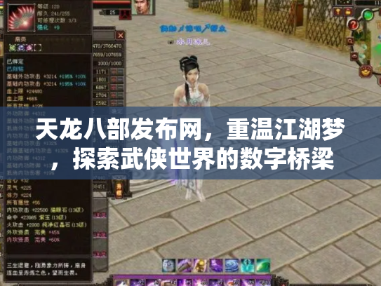天龙八部发布网，重温江湖梦，探索武侠世界的数字桥梁