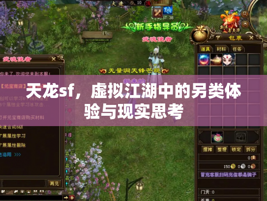 天龙sf，虚拟江湖中的另类体验与现实思考
