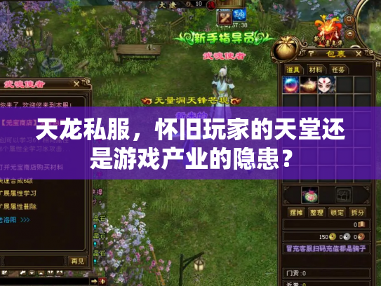 天龙私服，怀旧玩家的天堂还是游戏产业的隐患？