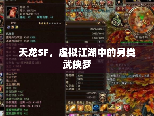 天龙SF，虚拟江湖中的另类武侠梦
