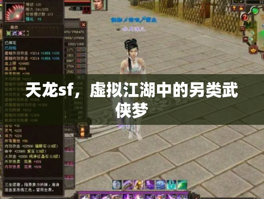 天龙sf，虚拟江湖中的另类武侠梦