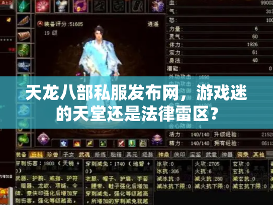 天龙八部私服发布网，游戏迷的天堂还是法律雷区？