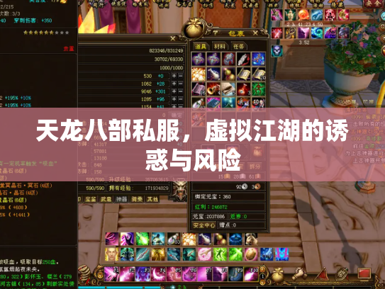 天龙八部私服，虚拟江湖的诱惑与风险