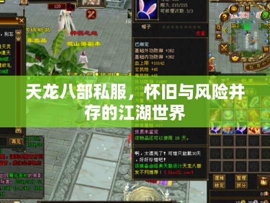 天龙八部私服，怀旧与风险并存的江湖世界