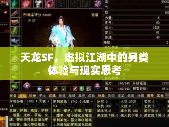 天龙SF，虚拟江湖中的另类体验与现实思考