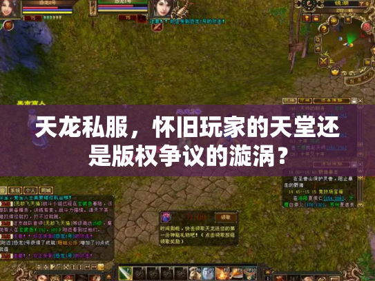 天龙私服，怀旧玩家的天堂还是版权争议的漩涡？