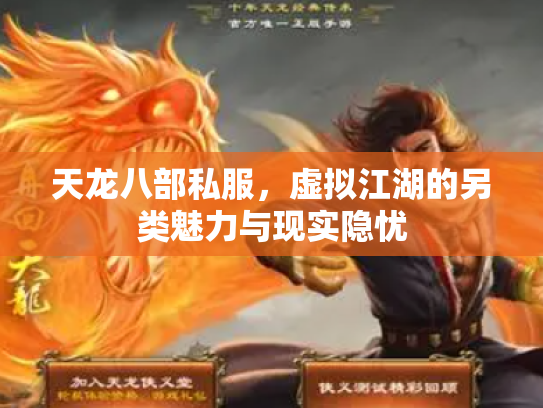 天龙八部私服，虚拟江湖的另类魅力与现实隐忧