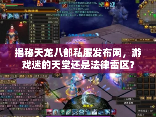 揭秘天龙八部私服发布网，游戏迷的天堂还是法律雷区？