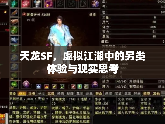 天龙SF，虚拟江湖中的另类体验与现实思考