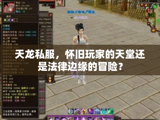天龙私服，怀旧玩家的天堂还是法律边缘的冒险？