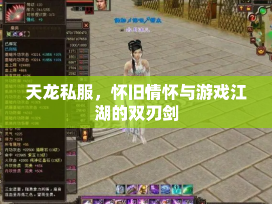 天龙私服，怀旧情怀与游戏江湖的双刃剑