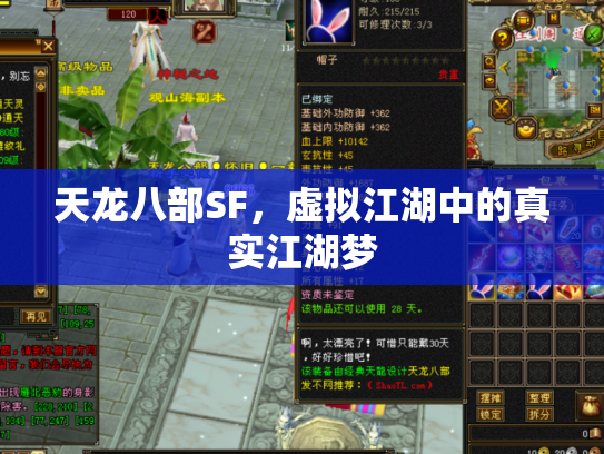 天龙八部SF，虚拟江湖中的真实江湖梦