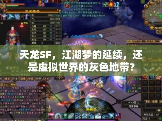 天龙SF，江湖梦的延续，还是虚拟世界的灰色地带？