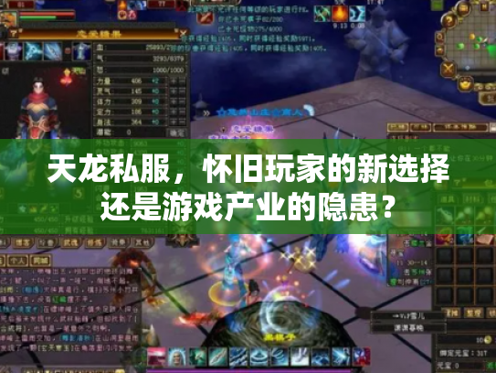 天龙私服，怀旧玩家的新选择还是游戏产业的隐患？