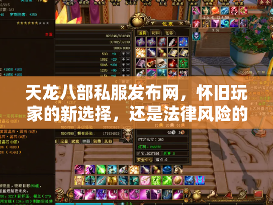 天龙八部私服发布网，怀旧玩家的新选择，还是法律风险的重灾区？