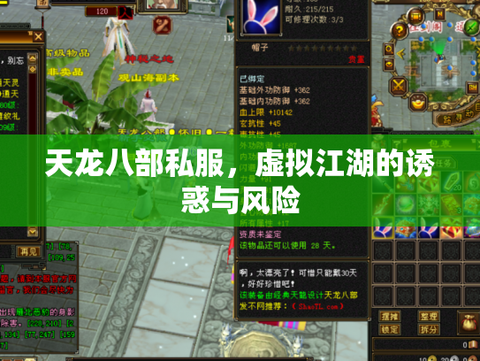 天龙八部私服，虚拟江湖的诱惑与风险