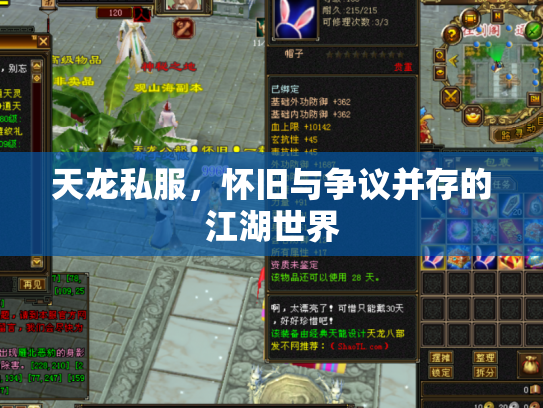 天龙私服，怀旧与争议并存的江湖世界