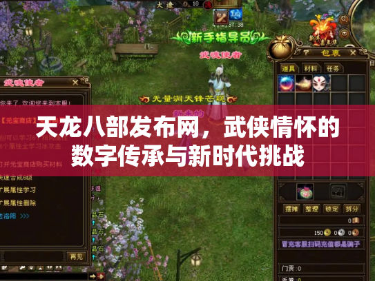 天龙八部发布网，武侠情怀的数字传承与新时代挑战