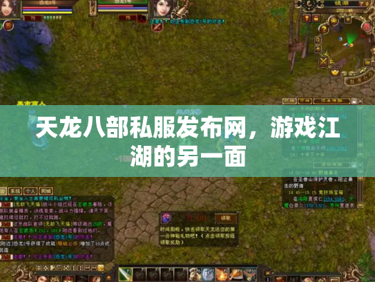 天龙八部私服发布网，游戏江湖的另一面