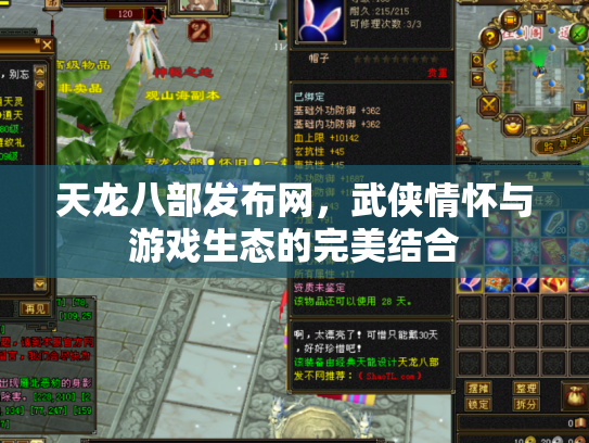 天龙八部发布网，武侠情怀与游戏生态的完美结合