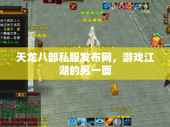 天龙八部私服发布网，游戏江湖的另一面