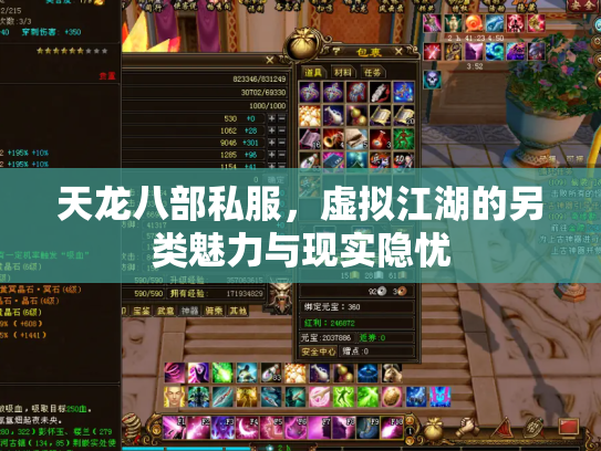 天龙八部私服，虚拟江湖的另类魅力与现实隐忧