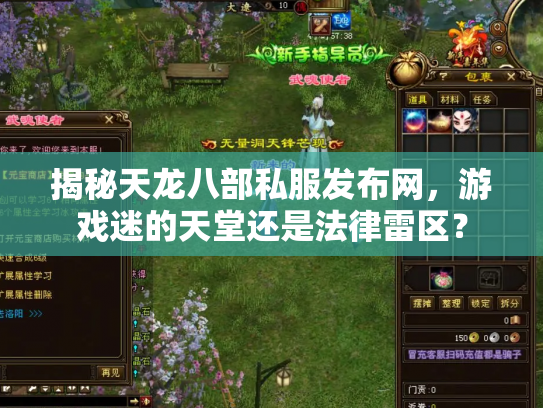 揭秘天龙八部私服发布网，游戏迷的天堂还是法律雷区？