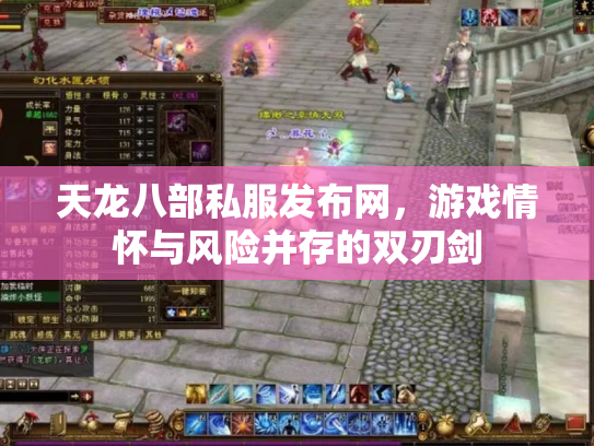 天龙八部私服发布网，游戏情怀与风险并存的双刃剑