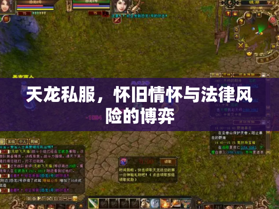 天龙私服，怀旧情怀与法律风险的博弈
