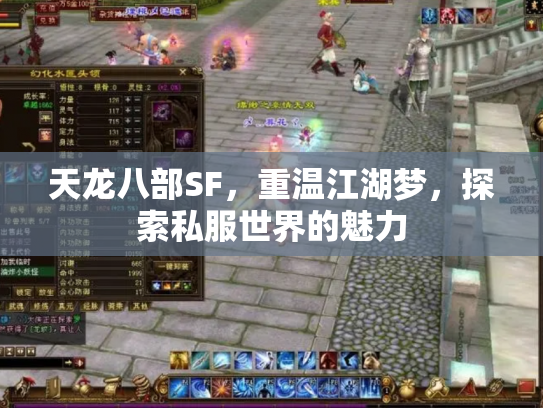 天龙八部SF，重温江湖梦，探索私服世界的魅力