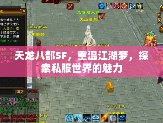 天龙八部SF，重温江湖梦，探索私服世界的魅力