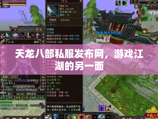 天龙八部私服发布网，游戏江湖的另一面