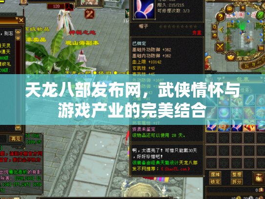 天龙八部发布网，武侠情怀与游戏产业的完美结合