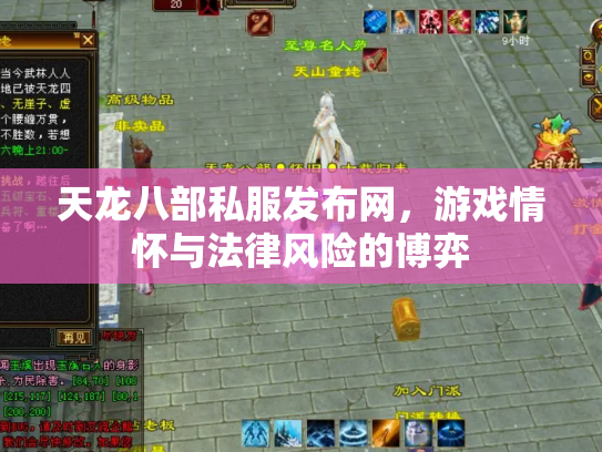 天龙八部私服发布网，游戏情怀与法律风险的博弈