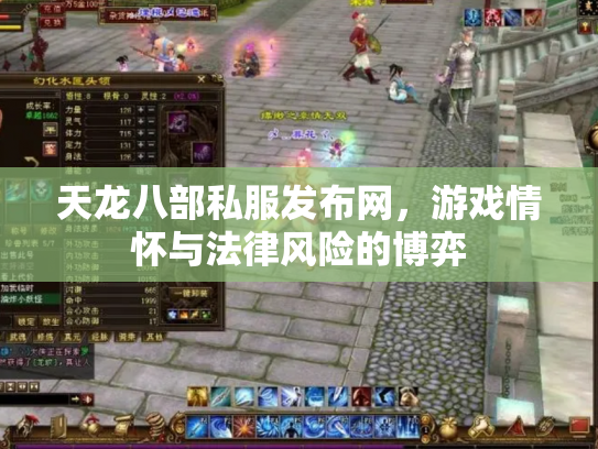 天龙八部私服发布网，游戏情怀与法律风险的博弈