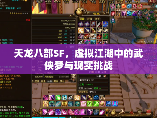 天龙八部SF，虚拟江湖中的武侠梦与现实挑战