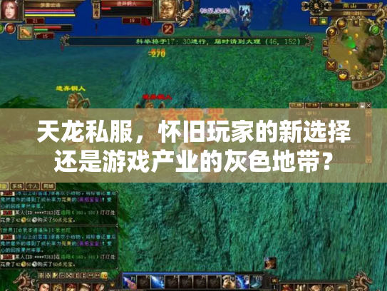天龙私服，怀旧玩家的新选择还是游戏产业的灰色地带？