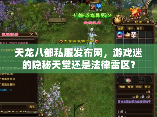 天龙八部私服发布网，游戏迷的隐秘天堂还是法律雷区？