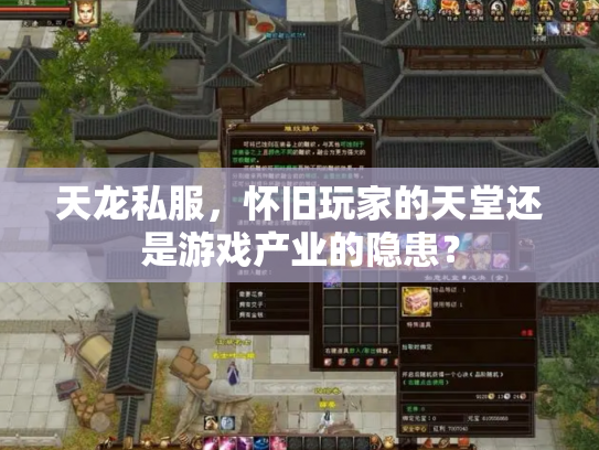 天龙私服，怀旧玩家的天堂还是游戏产业的隐患？