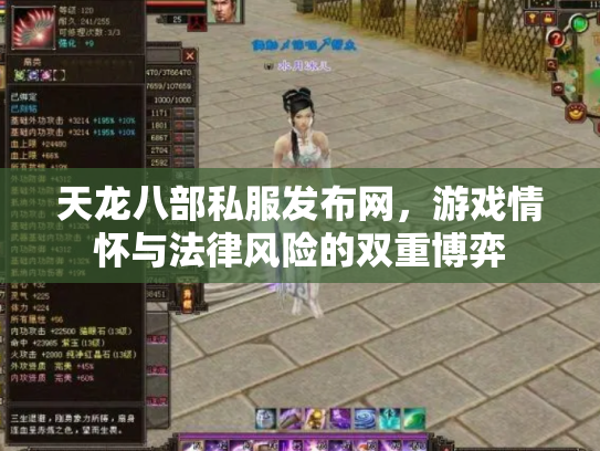 天龙八部私服发布网，游戏情怀与法律风险的双重博弈