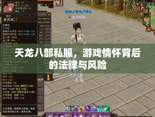天龙八部私服，游戏情怀背后的法律与风险