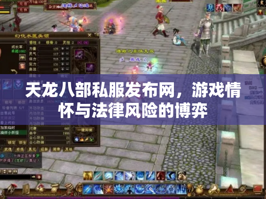 天龙八部私服发布网，游戏情怀与法律风险的博弈