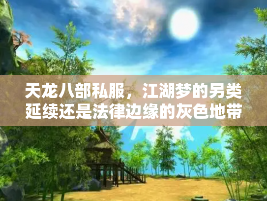 天龙八部私服，江湖梦的另类延续还是法律边缘的灰色地带？