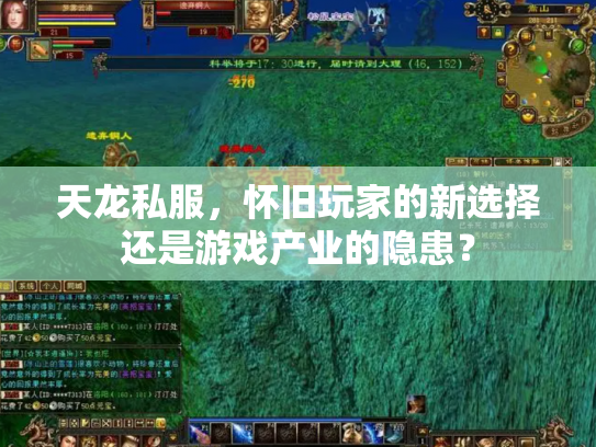 天龙私服，怀旧玩家的新选择还是游戏产业的隐患？