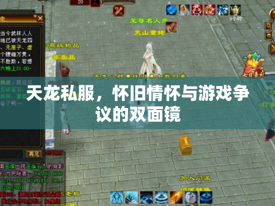 天龙私服，怀旧情怀与游戏争议的双面镜