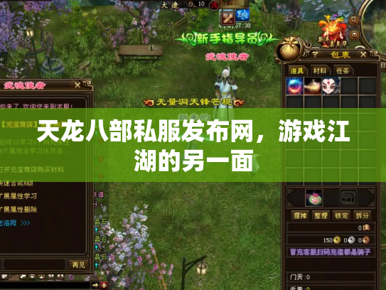 天龙八部私服发布网，游戏江湖的另一面