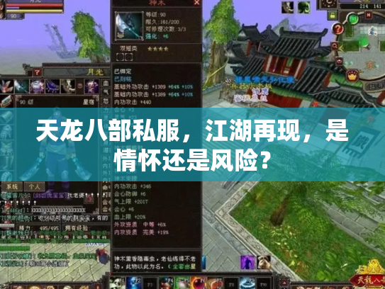 天龙八部私服，江湖再现，是情怀还是风险？